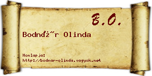 Bodnár Olinda névjegykártya
